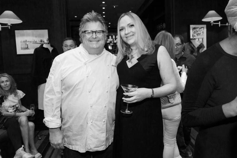 Andrea and David Burke at David Burke's Tavern62 for the Fall/Winter 2018 launch
